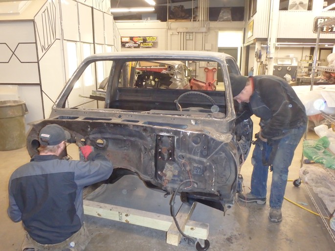 1975 GMC K25 4x4 - Prepping to paint cab