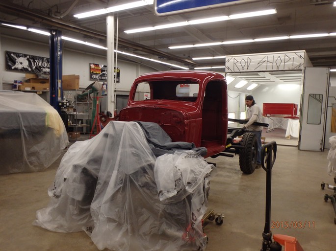 1947 Dodge Power Wagon - cab/bed/sheet metal prep and paint